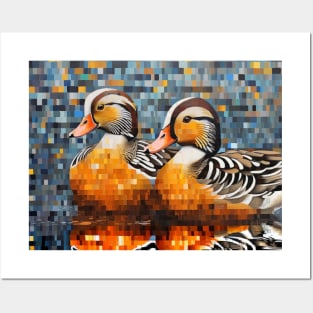 Mandarin Duck Animal Bird Art Decor Posters and Art